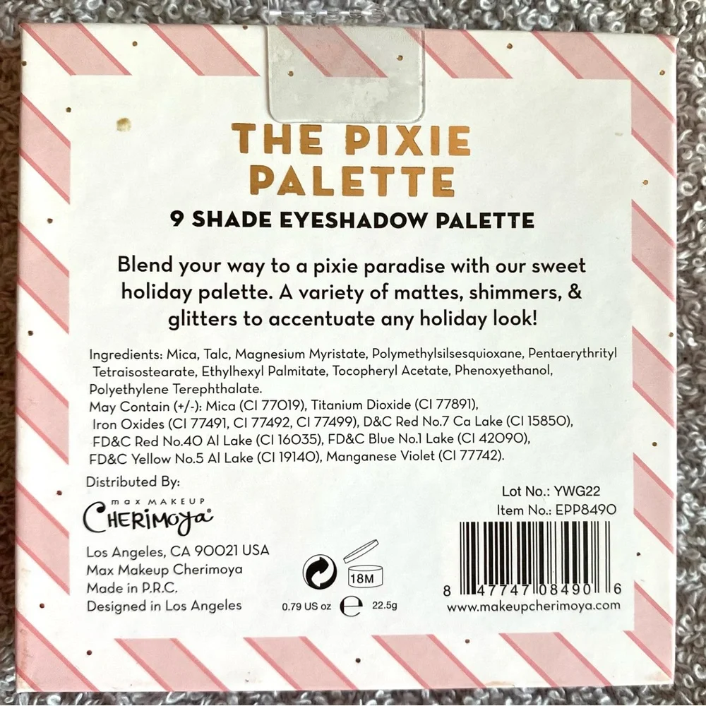 5/$25 Pixie 9 Color Holiday Eyeshadow Palette Matte and Shimmer Shades new
